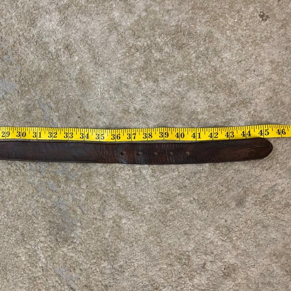 Diesel belt vintage metal letters brown leather - Picture 5 of 12